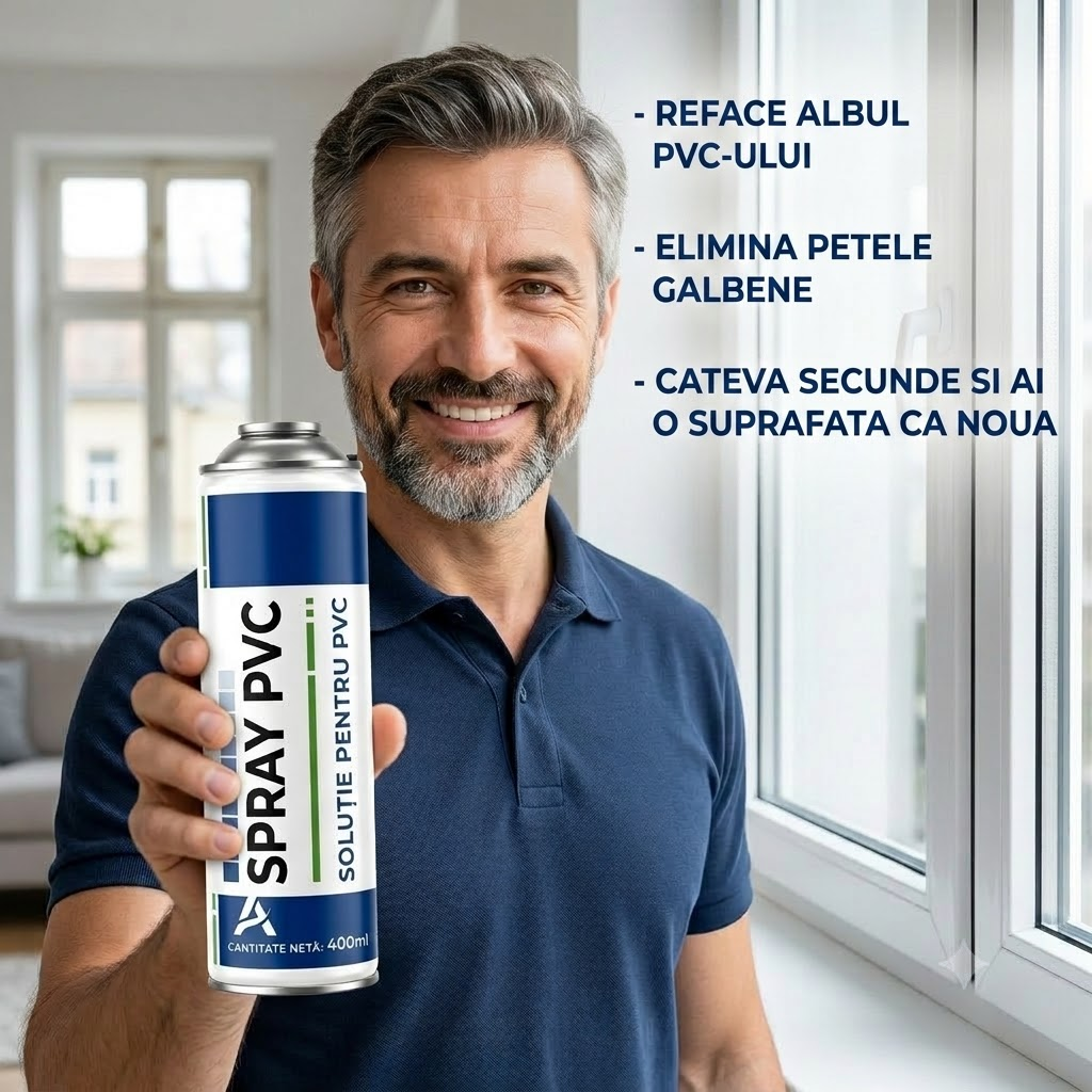 CurățăPVC - Spray-ul de Recondiționare a Termopanelor