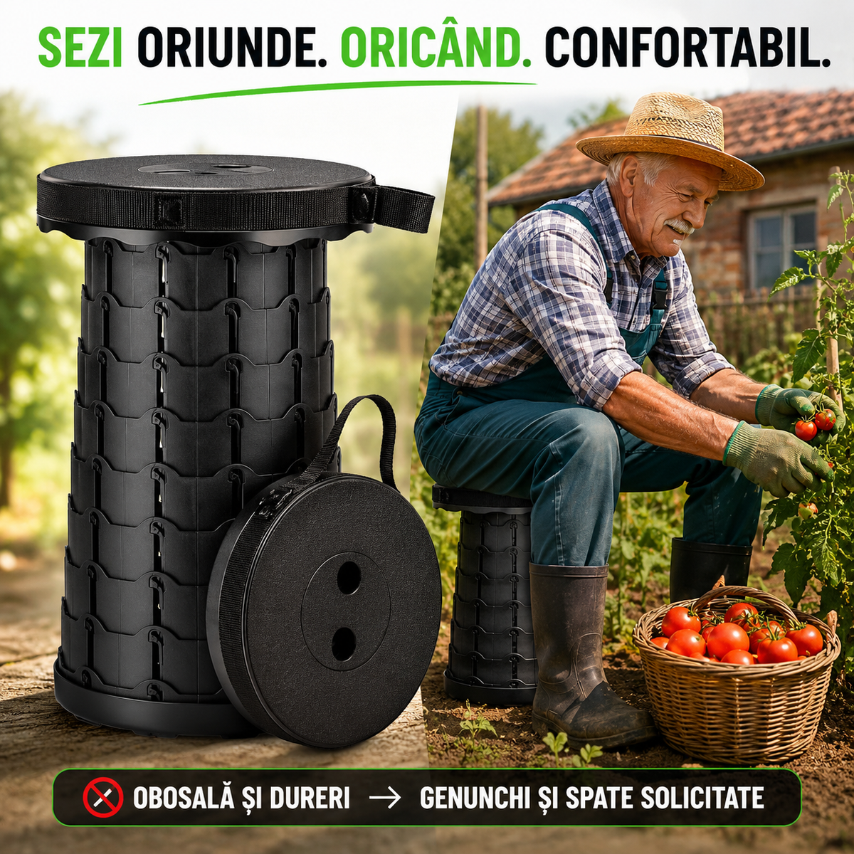 PLIYO - Scaun Pliabil Ultra-Portabil