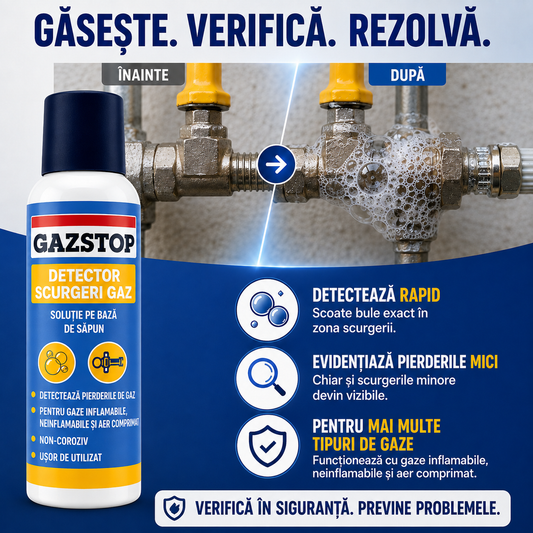 GazStop - Spray pentru detectarea scurgerilor de gaze