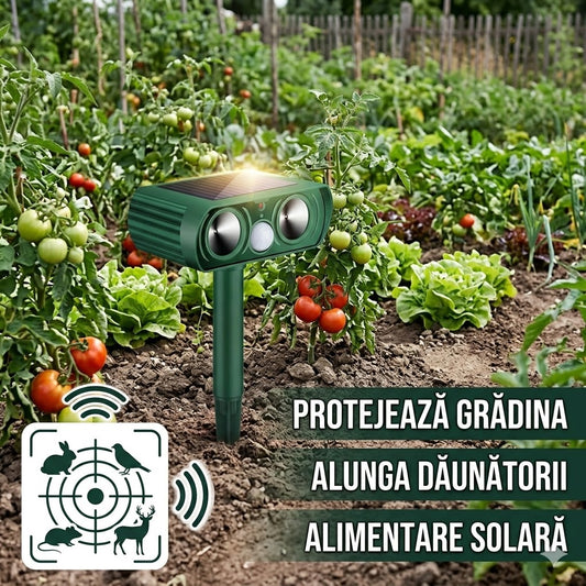 AnimalX - Senzor cu Ultra-Sunete de protecție Anti-Animale