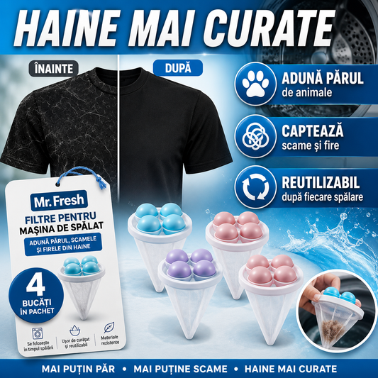 Mr.Fresh - Set 4 Filtre Mașină de Spălat