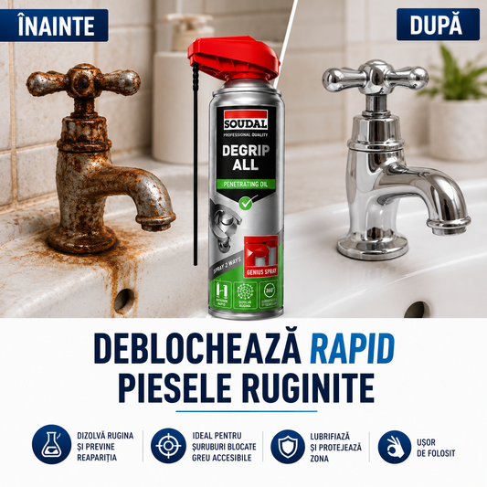 JosRugina - Sprayul degripant de șuruburi și mecanisme ruginite (300 ml)